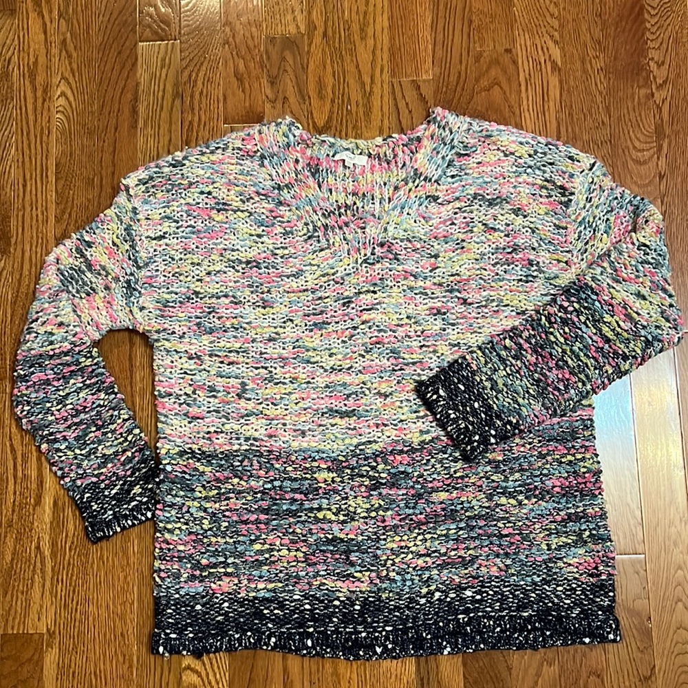 Easel Multi Colored Ombré Sweater